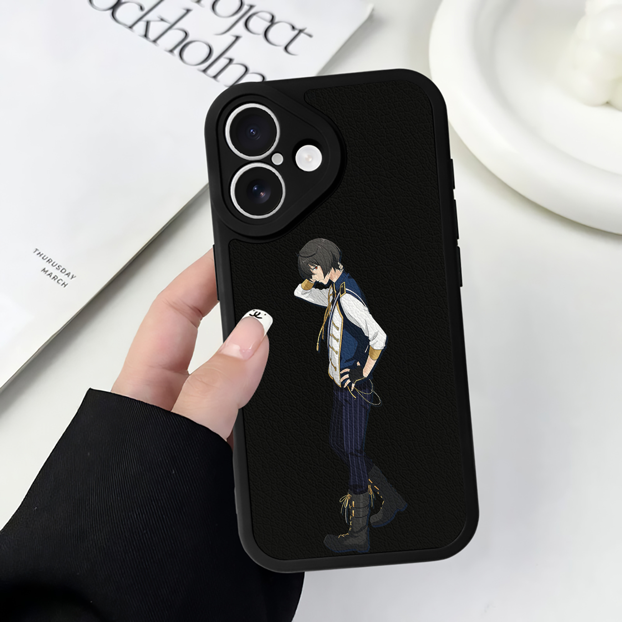 （画像用） あんさんぶるスターズ! Ensemble Stars 【iPhone 16シリーズ対応】シリコンスマホケース（レザー調） 材質：シリコン